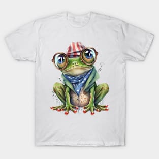 4th of July Frog #4 T-Shirt